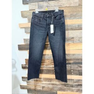Vince NWT washed black jeans raw hem size 28